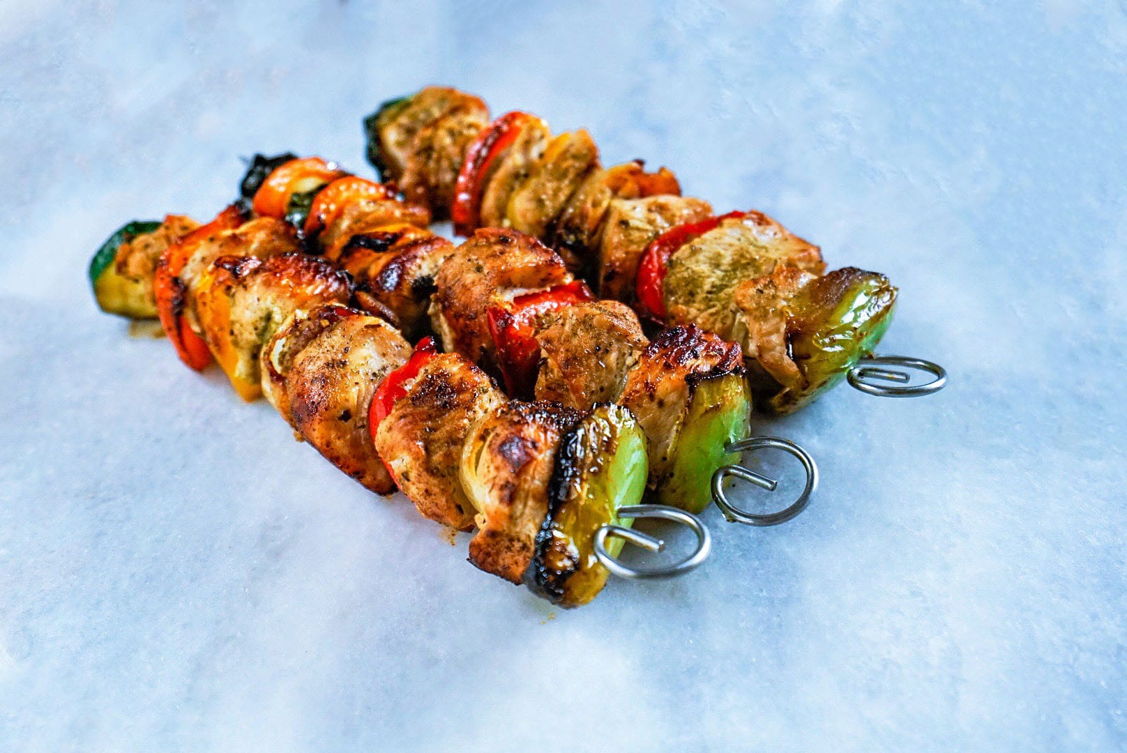 Putenspieße mit Gemüse - Corina Fitness